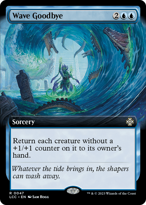 Despedida con la mano (ilustración ampliada) [Las cavernas perdidas de Ixalan, comandante] 