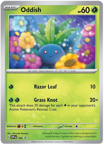 Oddish (102) [Scarlet &amp; Violet: promociones de Black Star] 
