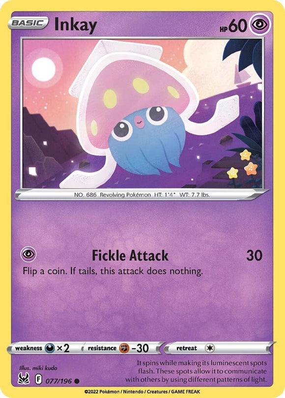 Inkay (077/196) [Espada y escudo: Origen perdido] 