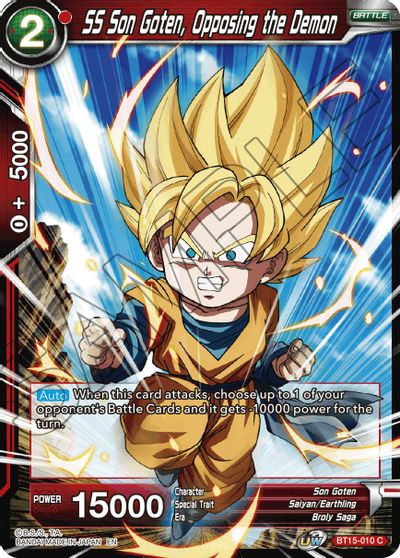 SS Son Goten, oponiéndose al demonio (BT15-010) [Duelo de saiyajin] 