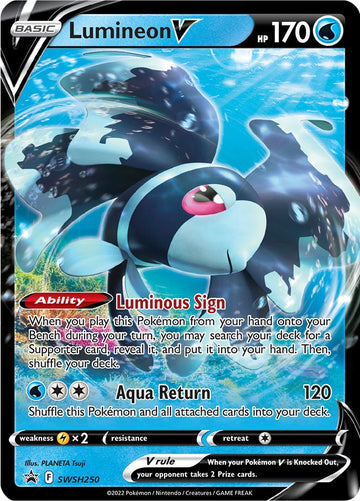 Lumineon V (SWSH250) [Promociones de Sword &amp; Shield: Black Star] 