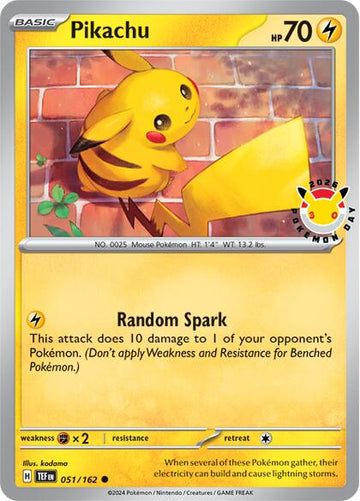 Pikachu (051/162) (Pokemon Day 2026) [Miscellaneous Cards] - 0