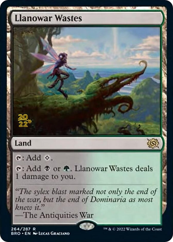 Llanowar Wastes [Promociones previas al lanzamiento de The Brothers' War] 