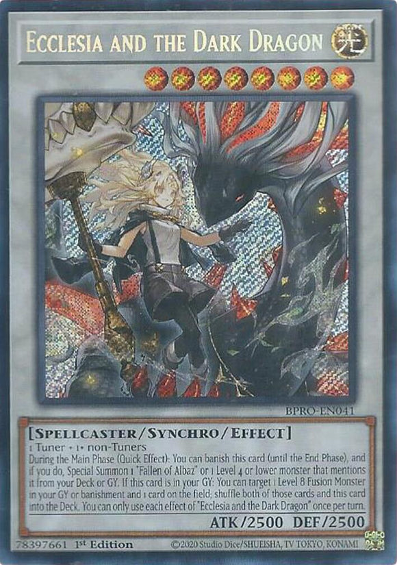 Ecclesia and the Dark Dragon [BPRO-EN041] Secret Rare