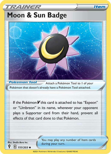 Insignia de la Luna y el Sol (151/203) [Espada y escudo: Cielos en evolución] 