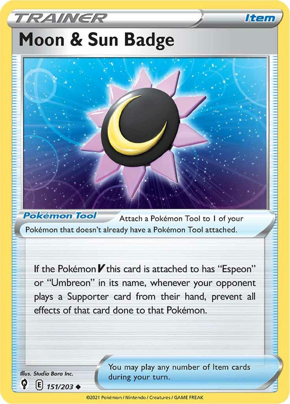 Insignia de la Luna y el Sol (151/203) [Espada y escudo: Cielos en evolución] 