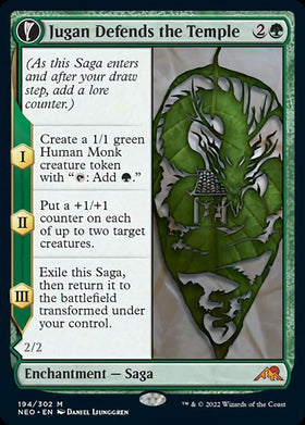 Jugan defiende el templo // Restos de la estrella naciente [Kamigawa: Neon Dynasty] 