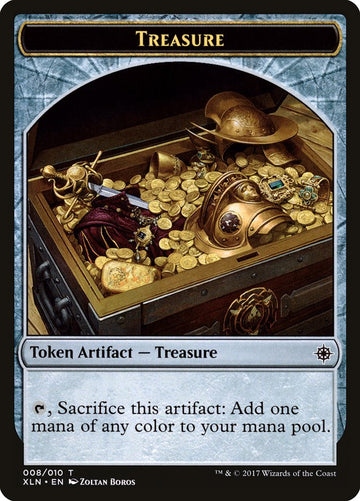 Dinosaur // Treasure (008) Double-Sided Token [Ixalan Tokens] - 0