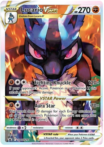 Lucario VSTAR (SWSH291) [Promociones de Sword &amp; Shield: Black Star] 