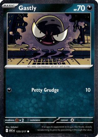 Gastly (123/217) (Cosmos Holo) [Miscellaneous Cards]