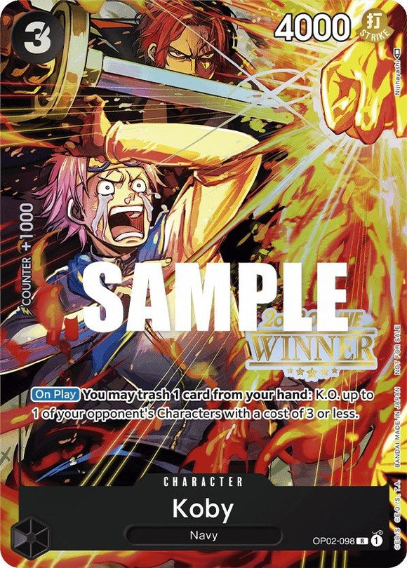 Koby (Regional en línea 2023) [Ganador] [Tarjetas promocionales de One Piece]