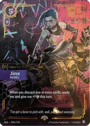 Jinx - Rebel (202/298) - Riftbound Promotional Cards Foil