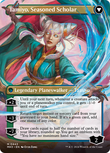 Tamiyo, Inquisitive Student // Tamiyo, Seasoned Scholar (Borderless) [Modern Horizons 3] - 0