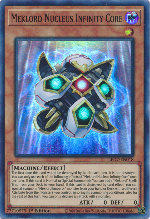 Núcleo infinito Meklord [LED7-EN018] Super raro 