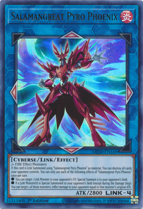 Salamangreat Pyro Phoenix [MP20-EN169] Ultra raro 