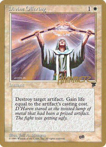 Ofrenda divina (Shawn "Hammer" Regnier) (SB) [Set de colección Pro Tour] 