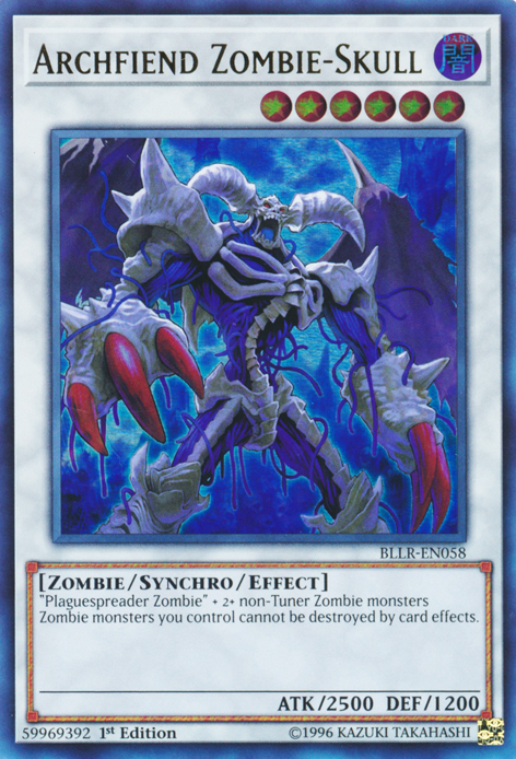 Cráneo Zombi Archidemonio [BLLR-EN058] Ultra Raro 