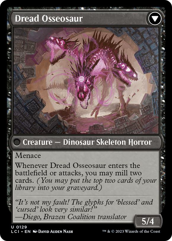 Rostro del terror // Oseosaurio del terror [Las cavernas perdidas de Ixalan] 