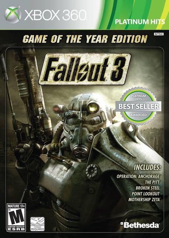 Red Fox Gaming - Hickory - Fallout 3 [Game of the Year Platinum Hits] - Video Game - Xbox 360