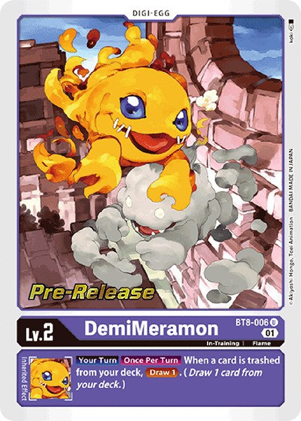 DemiMeramon [BT8-006] [Nuevas cartas de prelanzamiento de Awakening] 