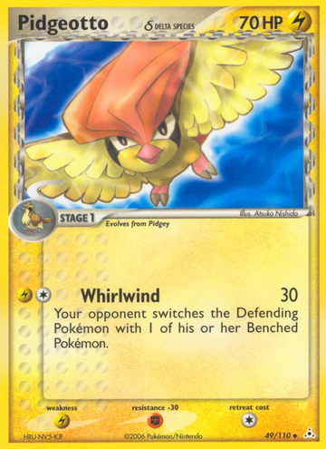 Pidgeotto (49/110) (especie Delta) [EX: Fantasmas de Holon] 