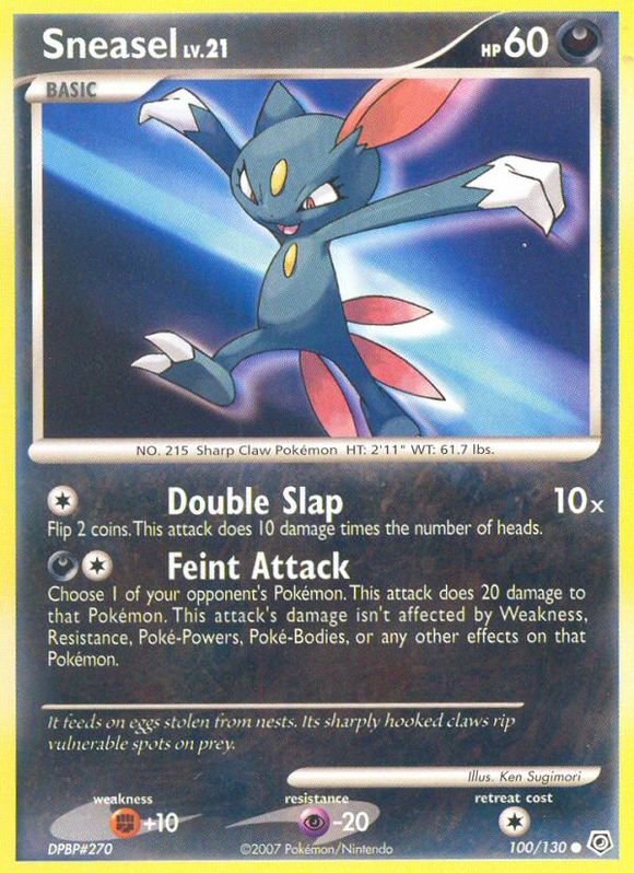 Sneasel (100/130) [Diamante y perla: conjunto básico] 