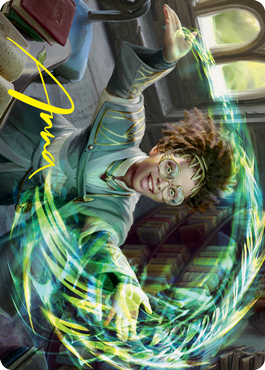 Tarjeta de arte Eureka Moment (firma estampada en dorado) [Serie de arte Strixhaven: School of Mages] 