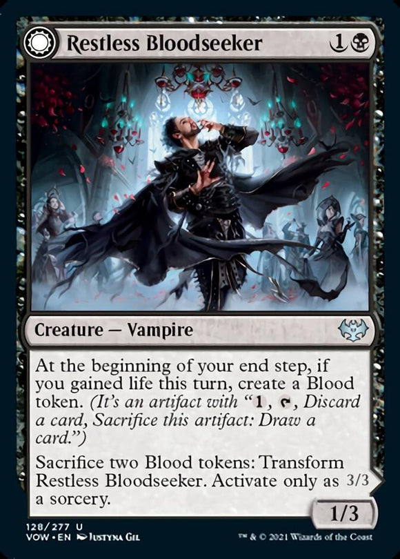 Buscador de sangre inquieto // Juerguista empapado de sangre [Innistrad: Crimson Vow] 
