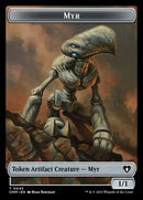 Servo // Myr Double-Sided Token [Commander Masters Tokens]-2
