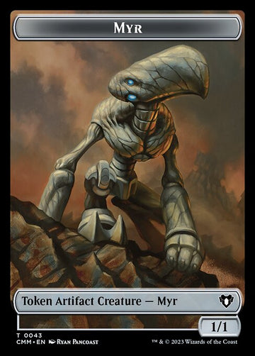 Pista // Ficha de doble cara Myr [Fichas de Commander Masters]  - 0
