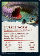 Purple Worm Art Card [Dungeons & Dragons: Adventures in the Forgotten Realms Art Series]-2