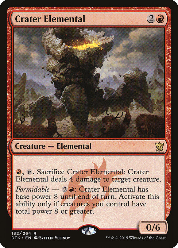 Elemental del cráter [Dragones de Tarkir] 