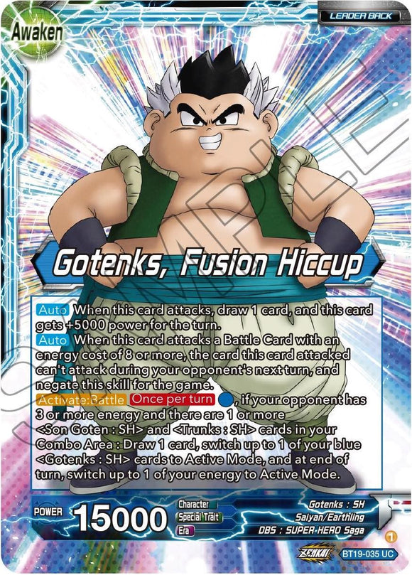 Son Goten y Trunks // Gotenks, Hipo de fusión (BT19-035) [Ambición del luchador] 