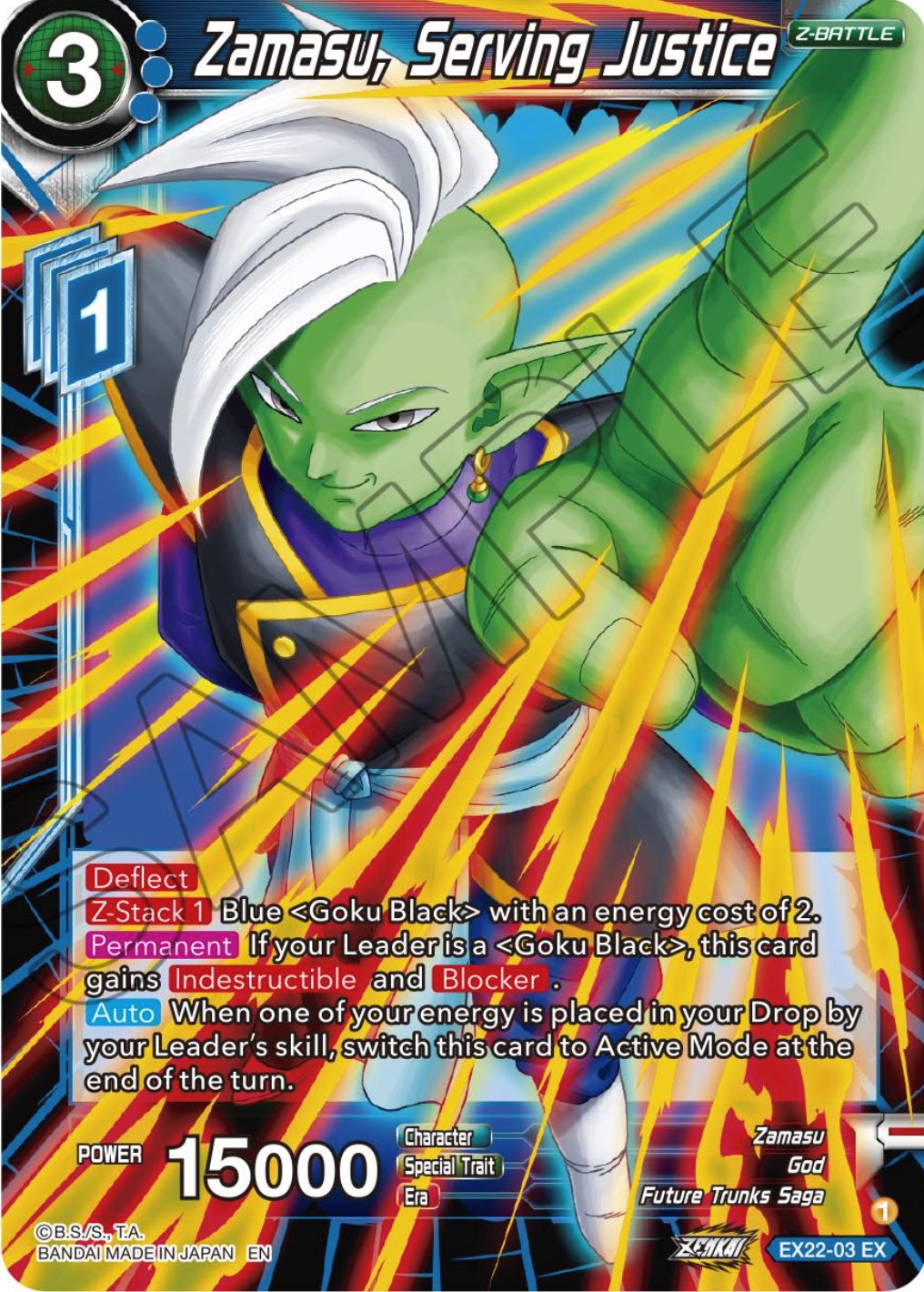 Zamasu, sirviendo justicia (EX22-03) [Ultimate Deck 2023] 