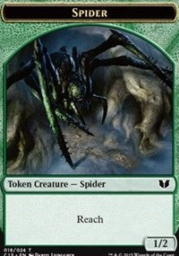 Ficha de doble cara de araña y dragón [Fichas de Commander 2015] 
