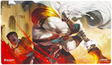 Magic: The Gathering Secrets of Strixhaven Playmat - Ajani's Response - GameGenic Playmat