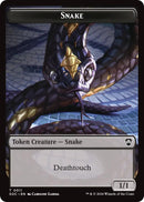 Snake // Zombie Double-Sided Token [Secrets of Strixhaven Commander Tokens]-1