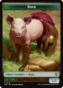 Boar // Frog Lizard Double-Sided Token [Secrets of Strixhaven Commander Tokens]-1