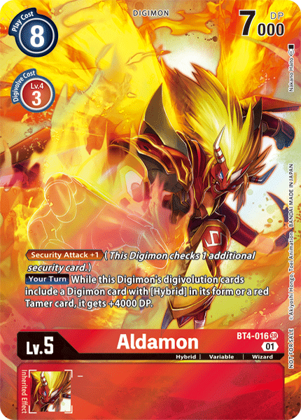 Aldamon [BT4-016] (Caja de regalo del 1.º aniversario) [Tarjetas promocionales] 