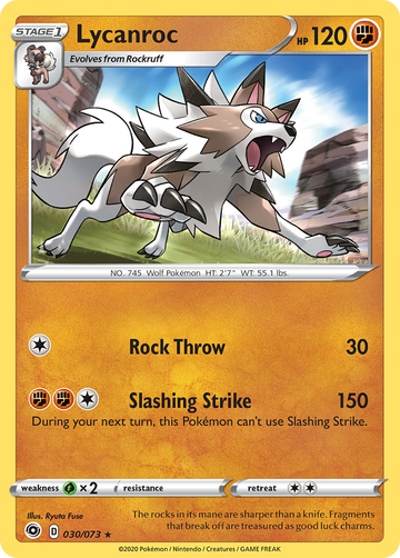 Lycanroc (030/073) [Espada y escudo: Camino del campeón] 