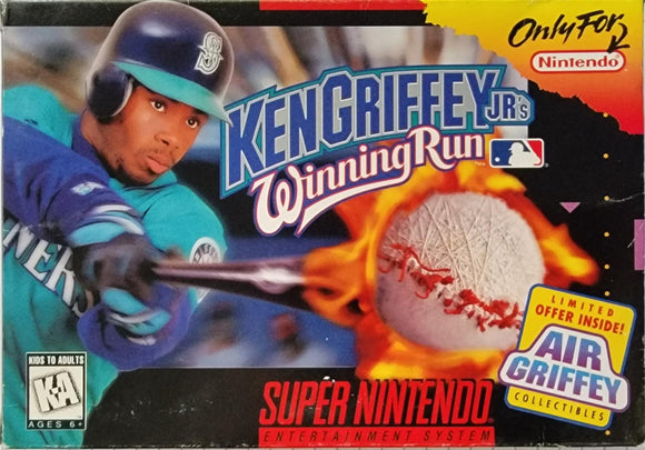 Red Fox Gaming - Hickory - Ken Griffey Jr's Winning Run - Video Game - Super Nintendo