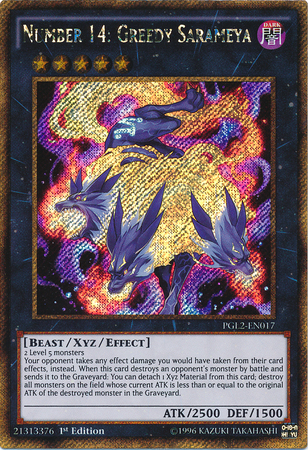 Número 14: Greedy Sarameya [PGL2-EN017] Oro Secreto Raro 