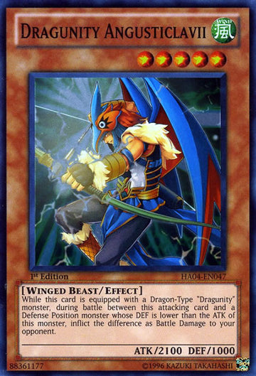 Dragunity Angusticlavii [HA04-EN047] Súper raro 