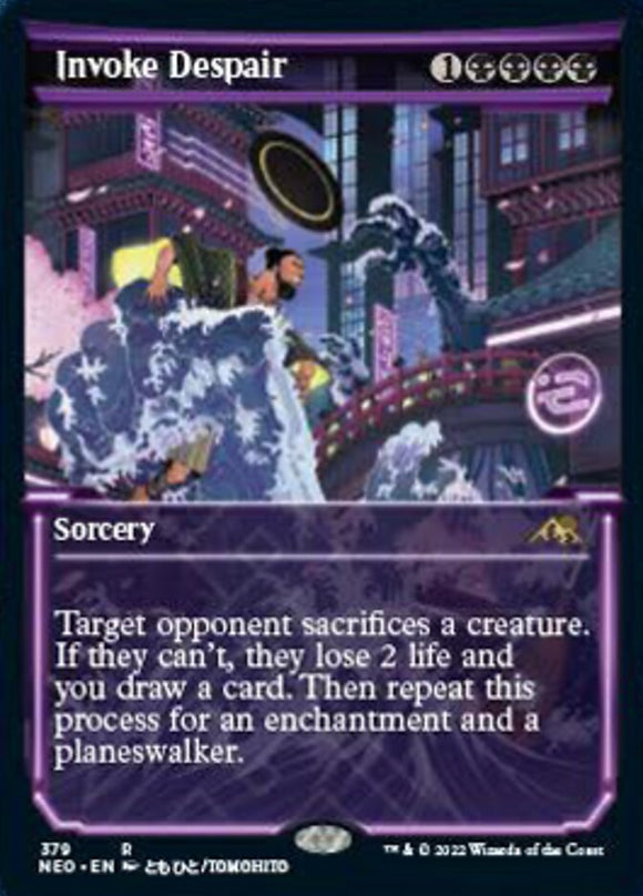 Invocar la desesperación (Mostrar brillo suave) [Kamigawa: Neon Dynasty] 