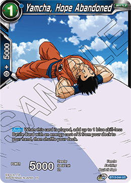 Yamcha, esperanza abandonada (Poco común) (BT13-044) [Suprema rivalidad] 