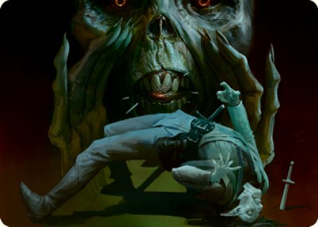 Tarjeta de arte Palabra de poder asesina [Serie de arte Dungeons &amp; Dragons: Adventures in the Forgotten Realms] 