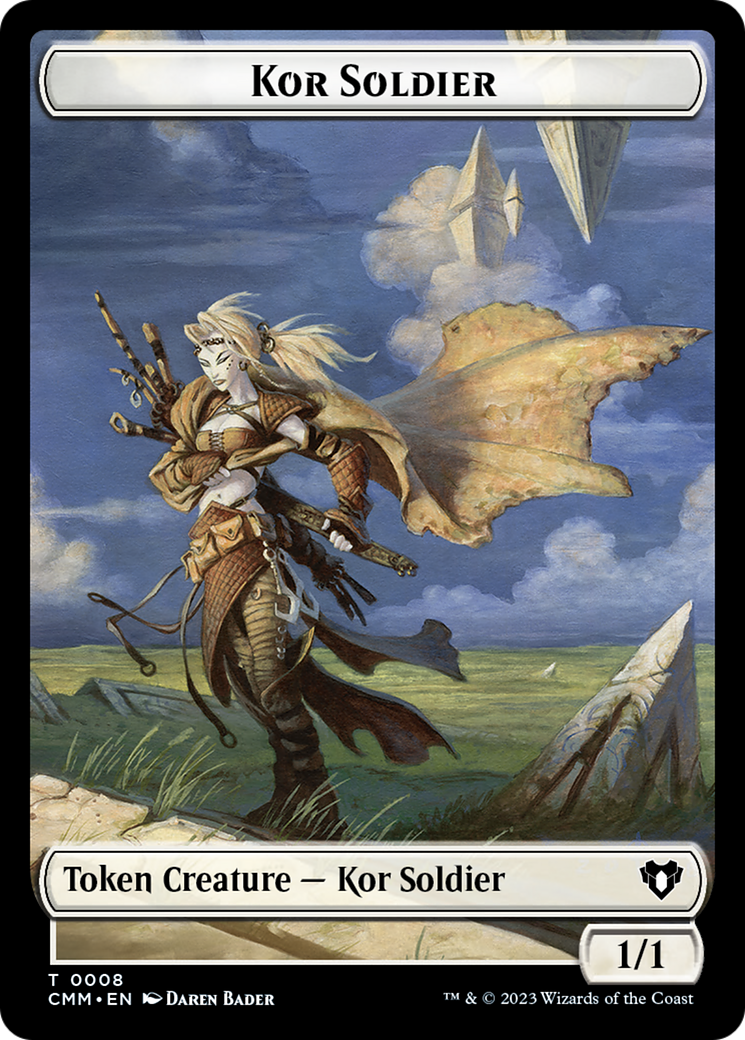 Zombie (0019) // Kor Soldier Double-Sided Token [Commander Masters Tokens] - 0