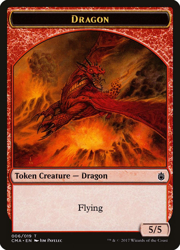 Ficha de dragón [Fichas de la antología Commander] 