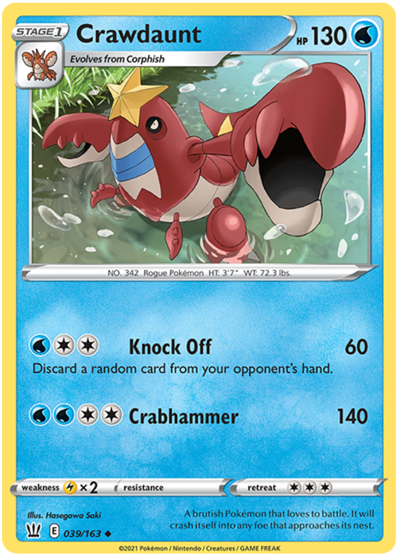 Crawdaunt (039/163) [Espada y escudo: estilos de batalla] 