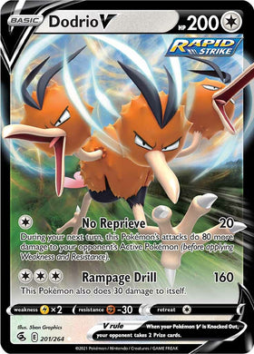 Dodrio V (201/264) [Espada y escudo: Golpe de fusión] 